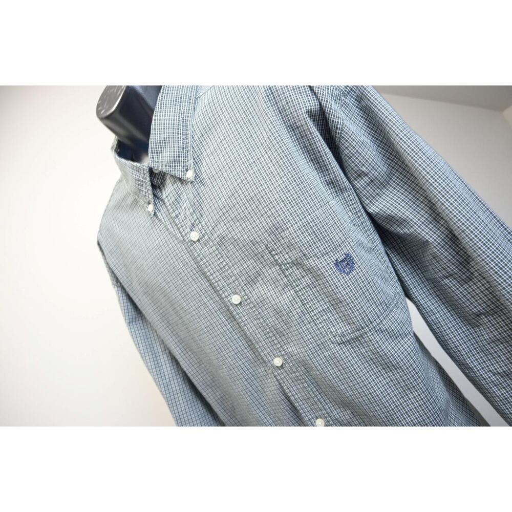 Chaps Ralph Lauren Dress Shirt Plaid Cotton Blend Mens Size 3XB 3XL Big